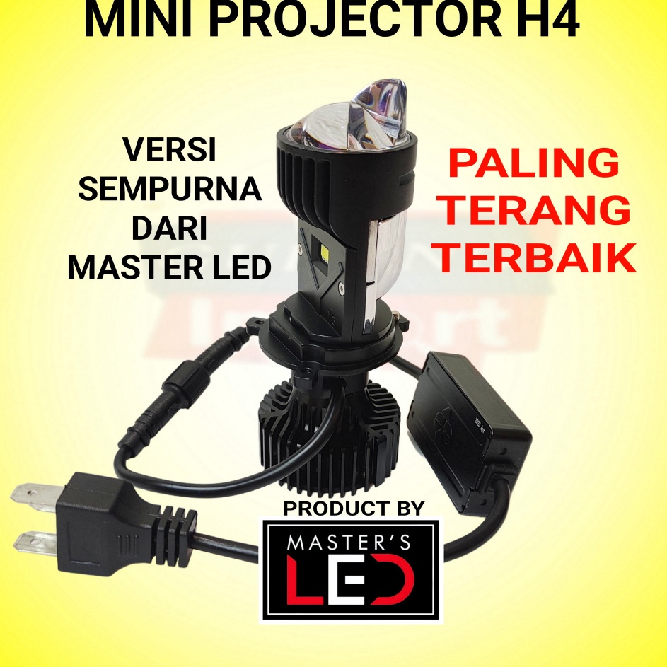 F LAMPU LED MINI PROJIE BILED PROJECTOR MOBIL MOTOR H4 MASTER LED MP35L Diskon