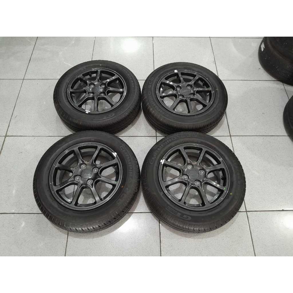 VELG MOBIL SEKEN R14 STD ORIGINAL NEW AYLA 2023 RING 14X5 ET45 PCD 4X100 PLUS BAN 175/65 R14