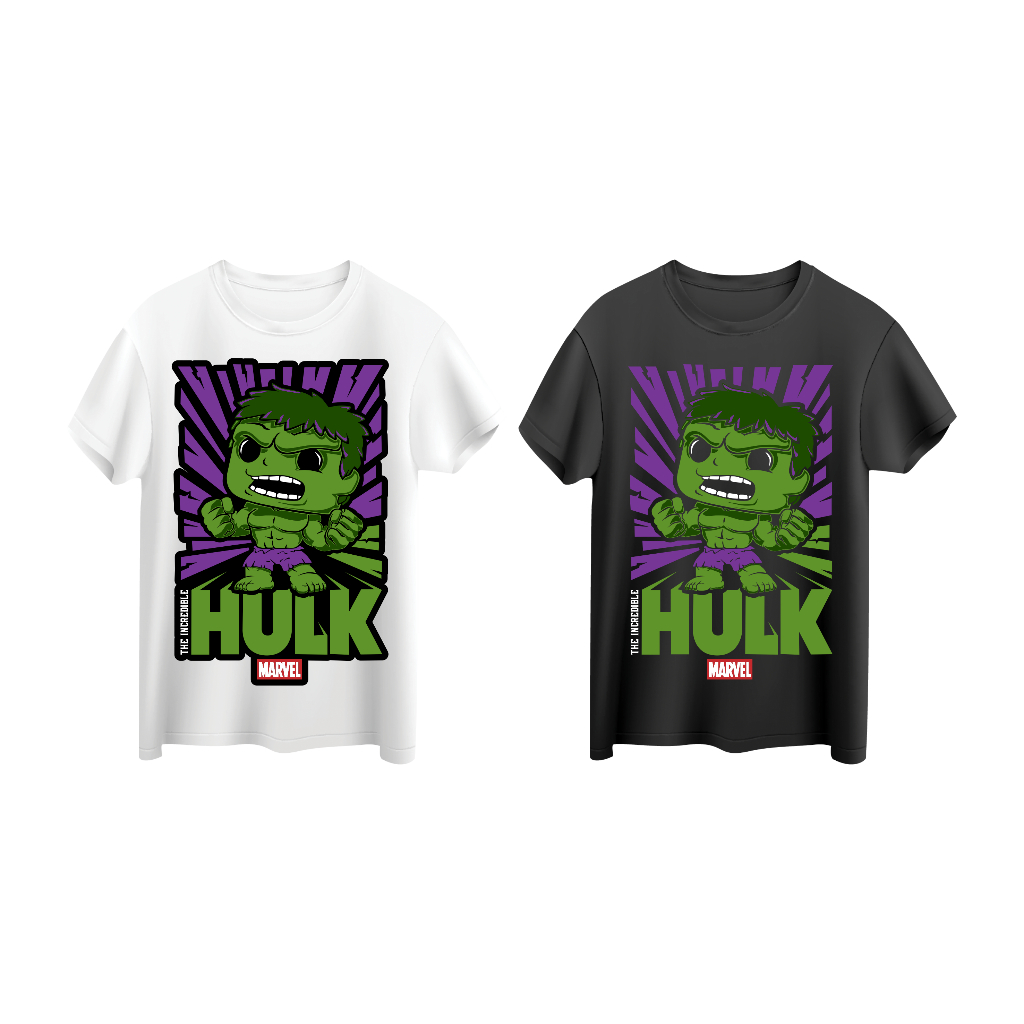 (88017) -  LITTLE HULK Promo Cetak Kaos Custom Printing Kaos Cotton Combed 24s DTF