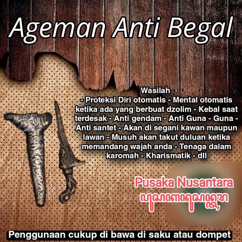 Azimat Keris Nogo Sosro 100% Asli