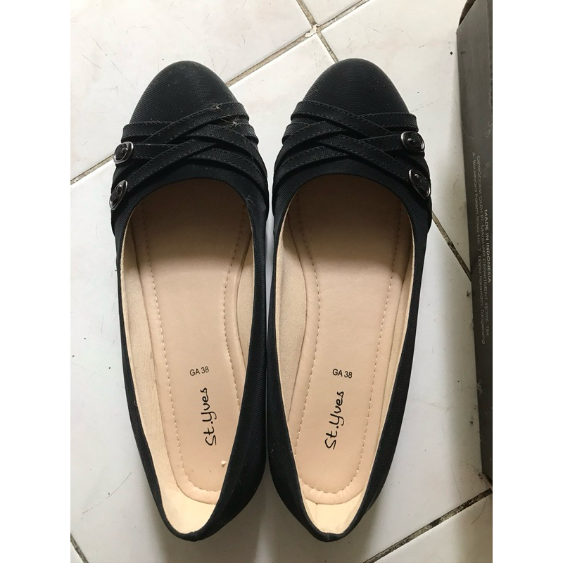 Sepatu Kerja Hitam St.YVES Like New/Higheels/ Pantofel