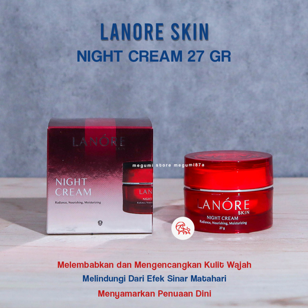 Lanore Skin Night Cream Pemutih Wajah