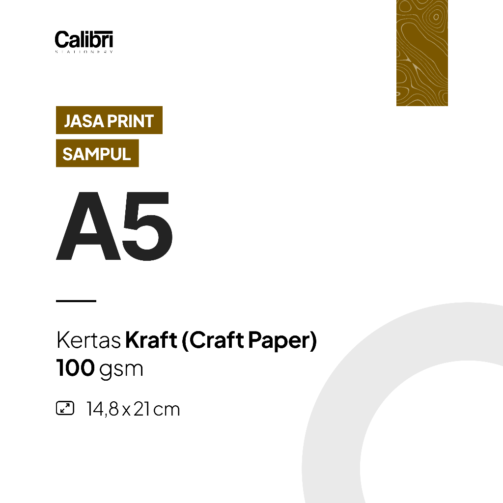 Jasa Print Cover Binder Transparan berbahan Kraft 100gsm