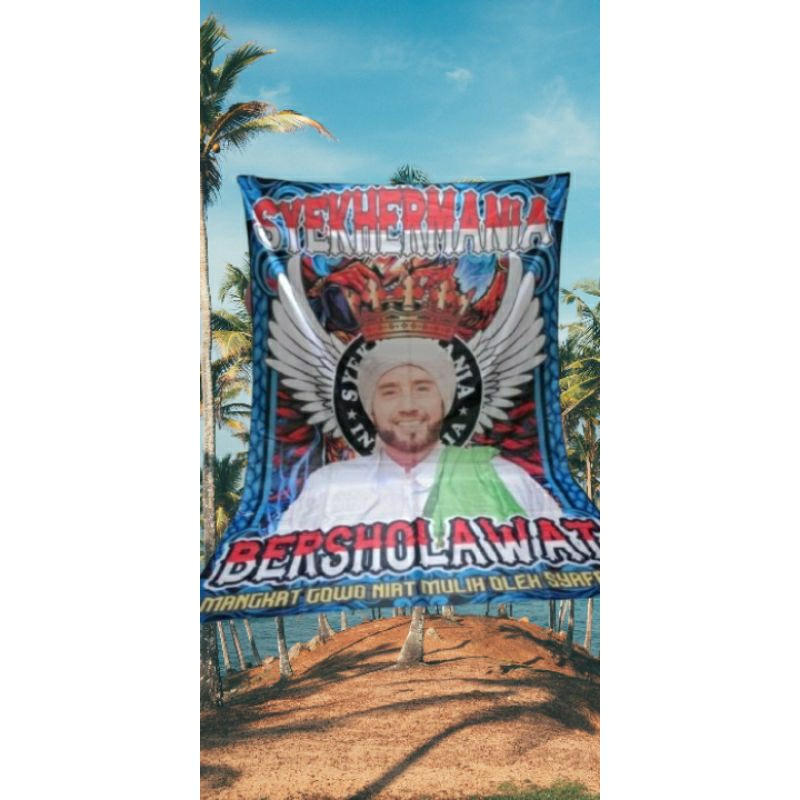 spanduk.bendera.syekhermania bersholawat.300x200cm