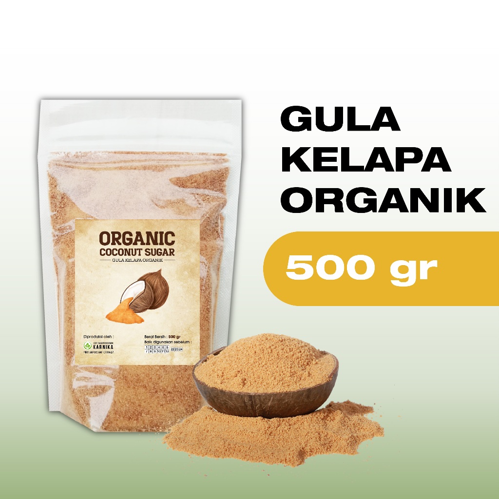 

Gula Semut Kelapa Kristal Organik Coconut Sugar Bubuk 500gr