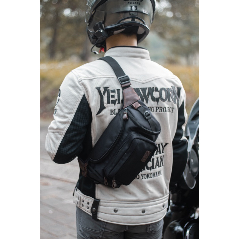 ORIGINAL PUSIILL-WAIST BAG/WAISTBAG KULIT ASLI+CORDURA/TAS SELEMPANG PRIA&WANITA/TAS PINGGANG