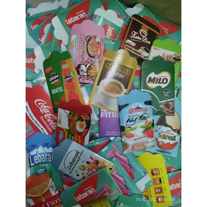 

RANDOM MOTIF SNACK ISI 10 PCS AMPLOP LEBARAN MOTIF SNACK AMPAO LEBARAN