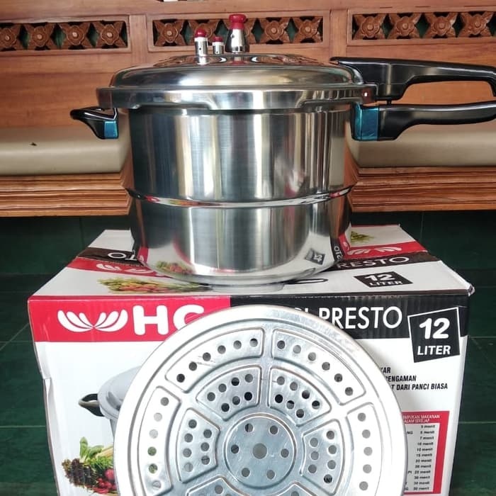 panci presto 8 Liter HC / Panci Presto 8ltr+Steamer HC / Panci Presto 4 liter/12liter/16litet