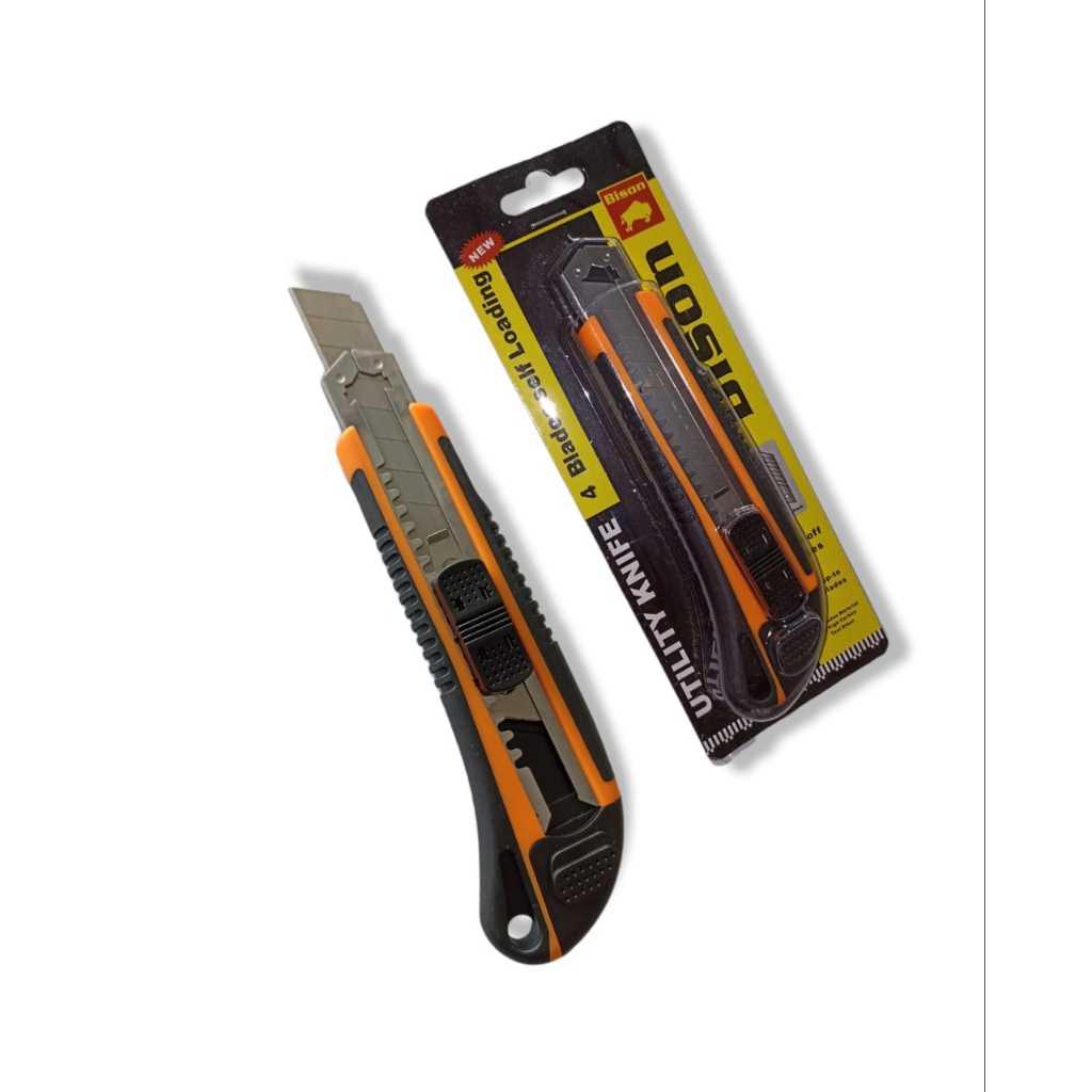 

Piso Pisau Cutter Kater Besar 4 Mata Bison Blister