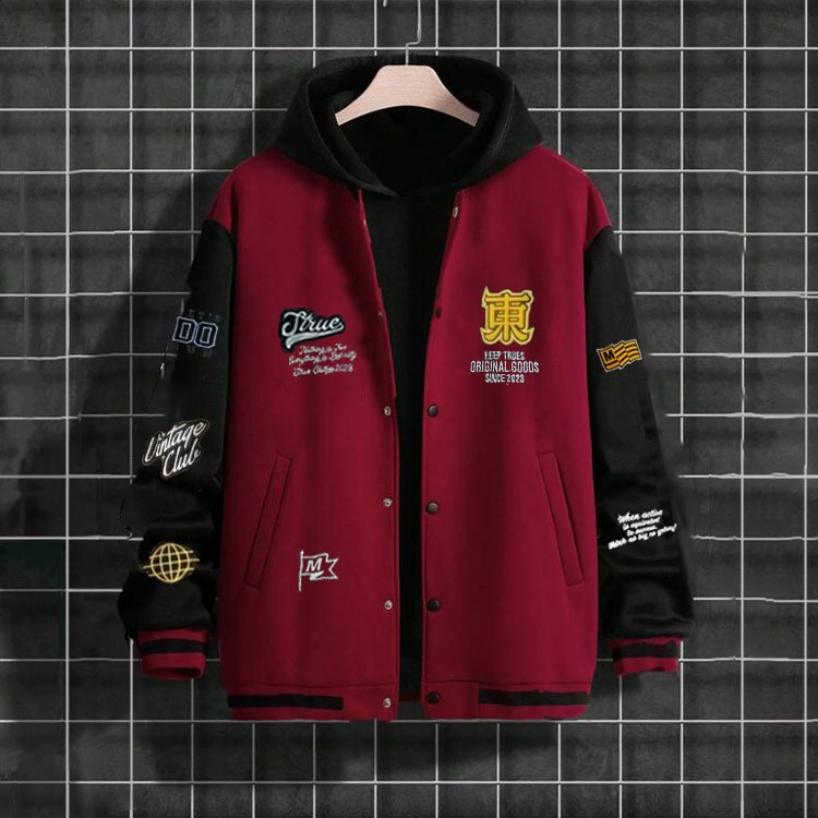 Jaket Baseball Varsity Anak Laki Laki Perempuan / Jaket Baseball Varsity Anak Motif Full Bordir