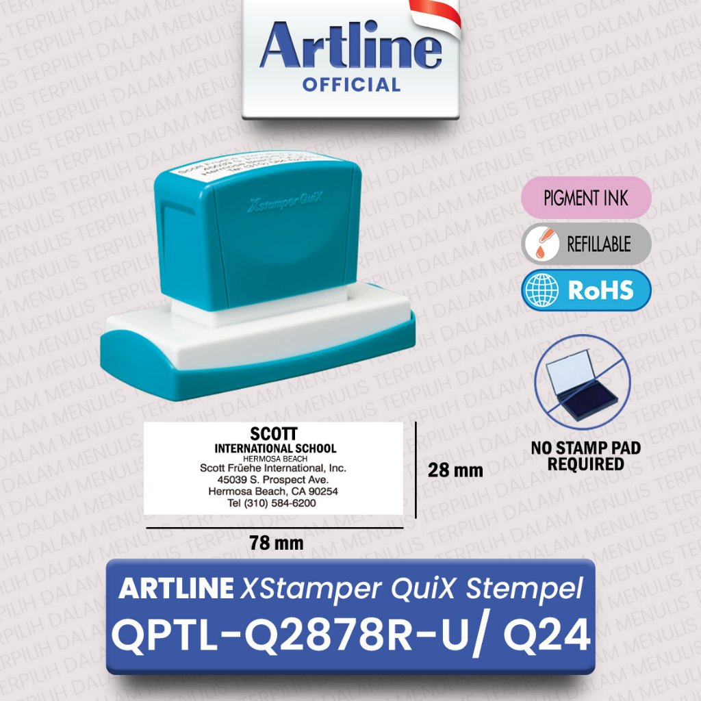 

ARTLINE XSTAMPER QUIX Stempel QPTL-Q2878R-U/Q24