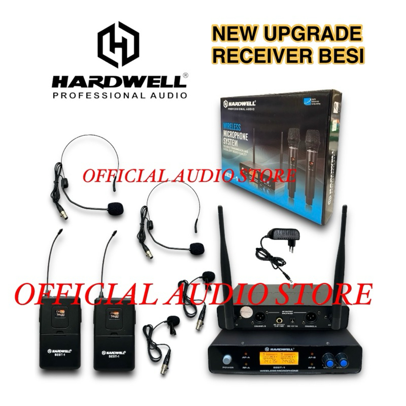 Mic Wireless Hardwell Best 1 Original Double Mic Clip On Headset