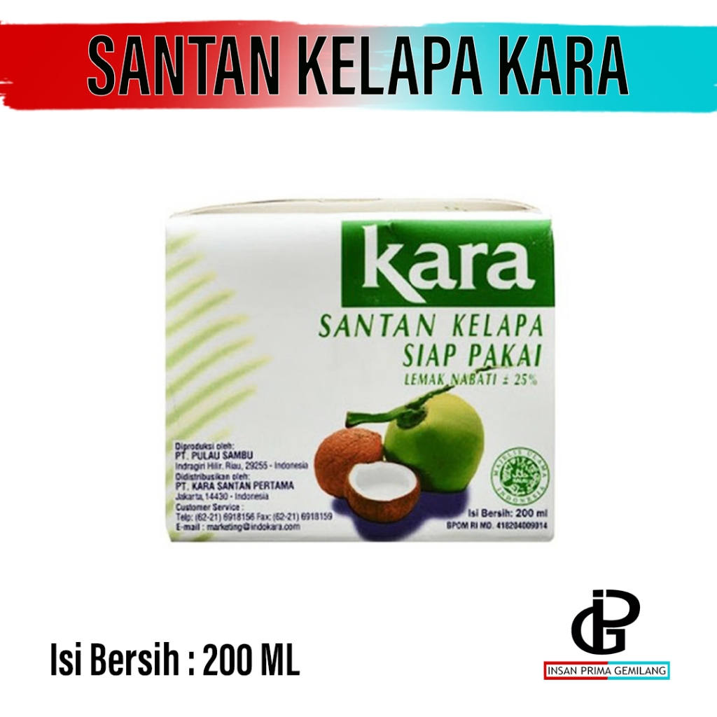 

Santan Kara 200 ml - Santan Kelapa Kara Masak Cair