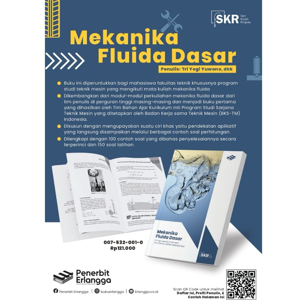 Buku SERI KULIAH RINGKAS MEKANIKA FLUIDA DASAR - Erlangga