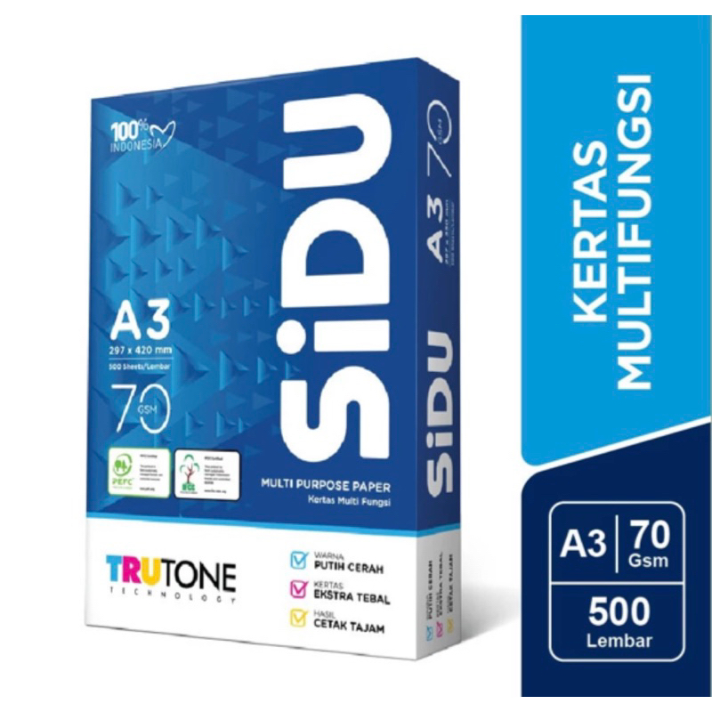 

Kertas Sidu A3 70 Gram