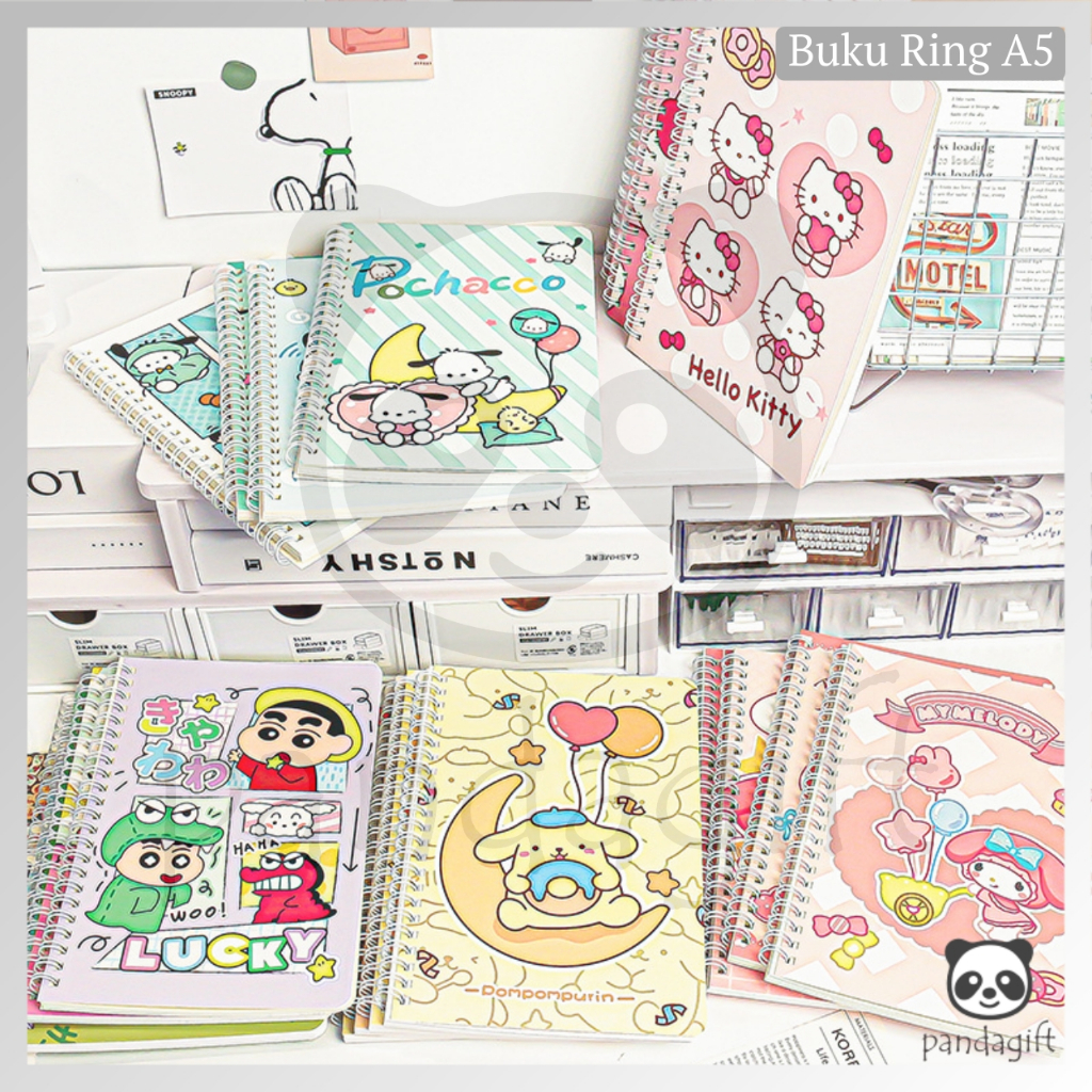 

Buku Tulis / Notebook A5 Ring Sanrio Melody isi 60 lembar - GG0244