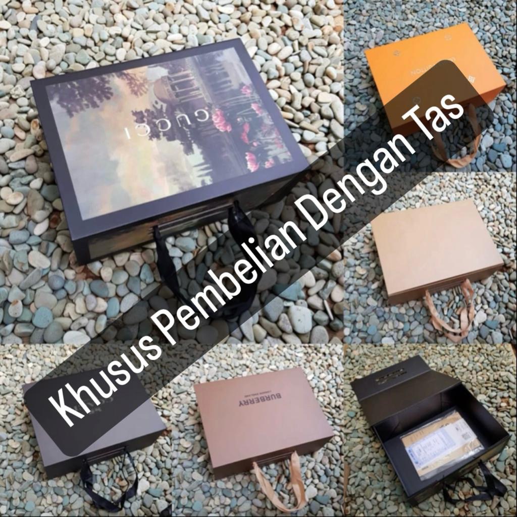 

01 (TIDAK TERIMA COD!!! ) (KHUSUS PEMBELIAN DENGAN TAS) Box Magnet Lipat Branded Free Fakebill + Bubblewrap