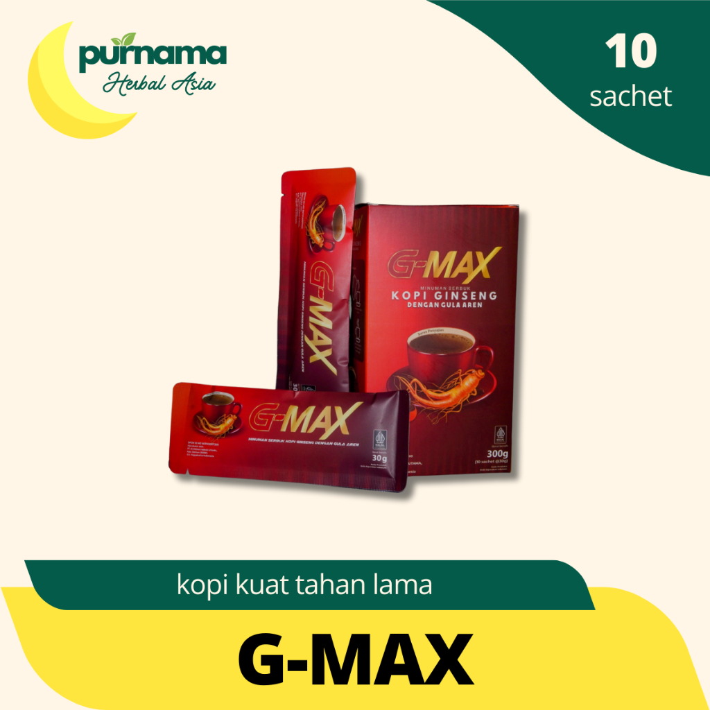 

GMAX COFFEE 1 Box Kopi Stamina Pria Kuat Tahan Lama Original Suplemen Herbal Pria Dewasa