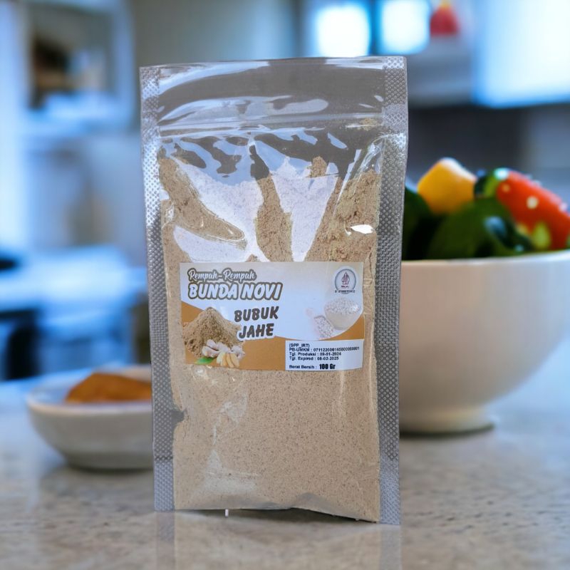 

Jahe Bubuk 100gram/Bubuk Jahe/Jahe Bubuk Murni/Rempah Bubuk