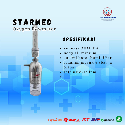 Regulator oksigen dinding/oxygen flowmeter wall starmed