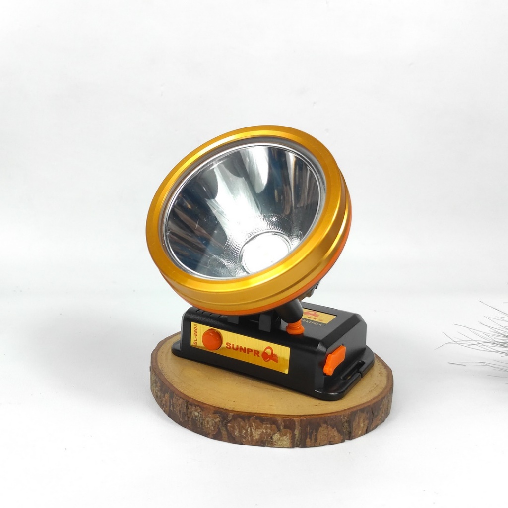 Senter Kepala LED Sunpro SL-8803 Cahaya Putih / 4400mah 10 Watt