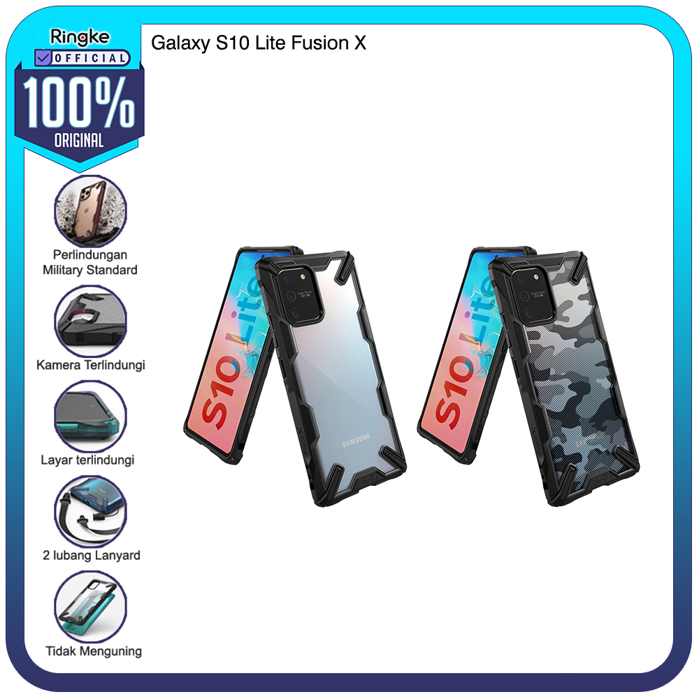 Ringke Casing Samsung Galaxy S10 Lite S10e Fusion X Onyx Softcase Anti Crack Military Shock