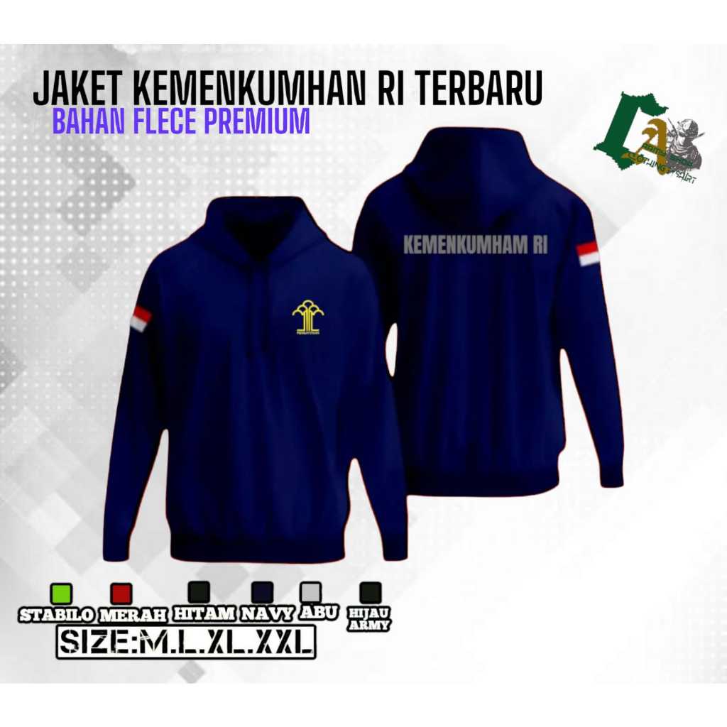 Jaket Kemenkumham terbaru / bahan Flece Premium / Jaket  / Kemenkumham/