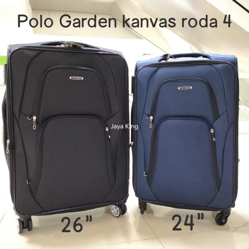 Koper Kain Kanvas 22 24 26 Inch Polo Garden Expand Roda 4 Putar Bagasi Size