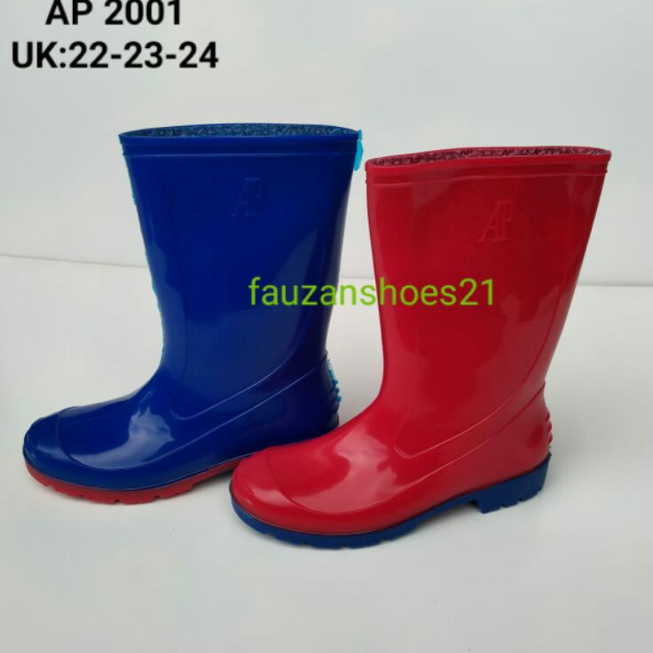 Hemat Sepatu Boots Karet Anak LakilakiPerempuan Junior AP Boots 21