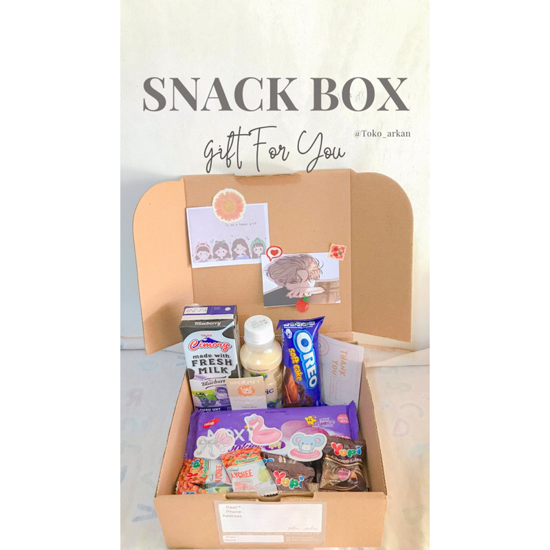 

Snack Box Aestetic | hampers | kado ultah | kado wisuda