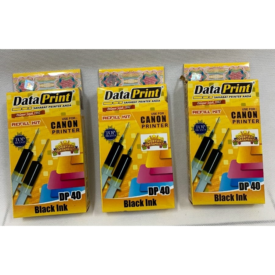 TINTA DATA PRINT CANON BLACK 40 | TINTA DATAPRINT 40 CANON BLACK | TINTA SUNTIK DATA PRINT BLACK