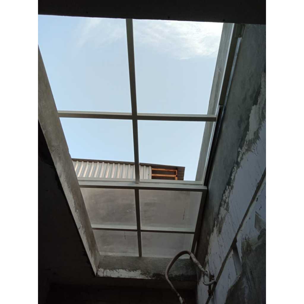 kanopi rumah sliding atap solrflat