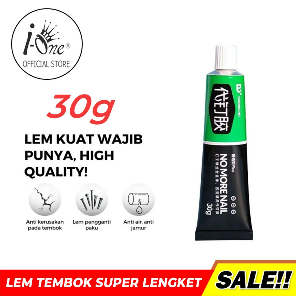 

Lem Serbaguna Lem Kuat Tahan Air Lem Super Kuat Pengganti Paku Tembok No More Nail Serbaguna - TERMURAH