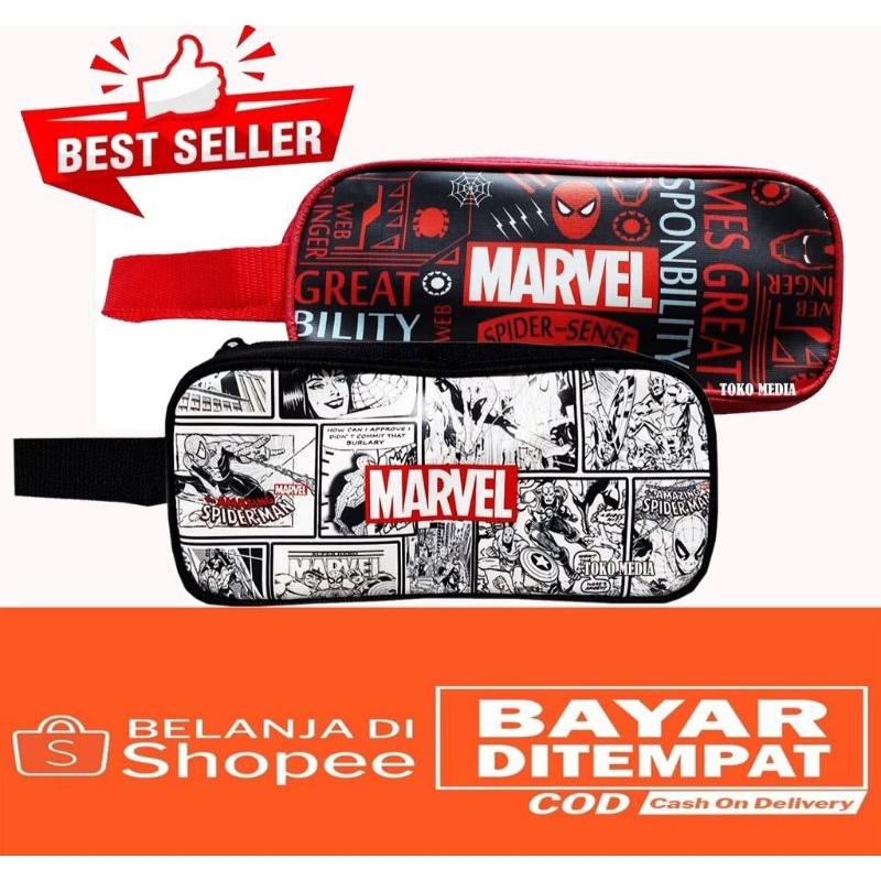 

[AJS] Tempat Pensil Anak MARVEL / Case Pensil Sekolah Karakter Kartun Lucu