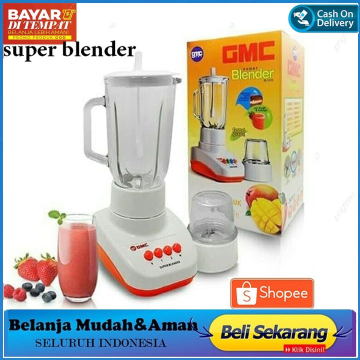 Promo Blender Kaca Blender Murah GMC Blender Kaca Kapasitas 1 Liter GMC-003 - Putih TERBARU