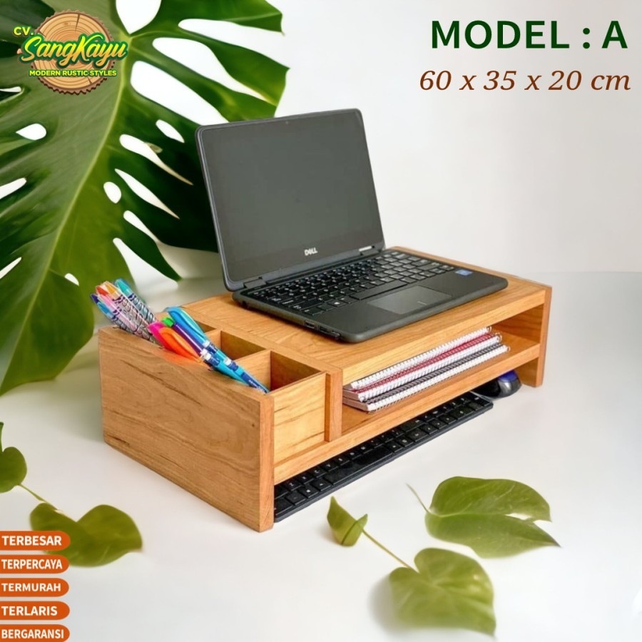 Meja laptop portable kayu minimalis laptop table meja belajar lesehan