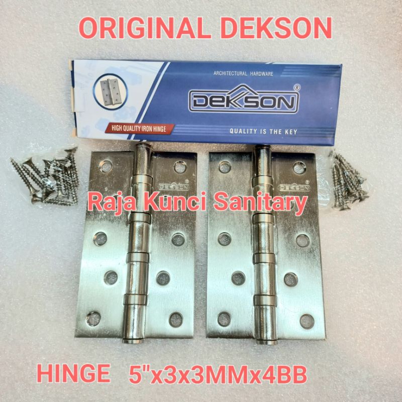 Engsel Pintu Dekson Iron Hinge 5"x3x3MMX4BB /Engsel Pintu 5 Inch Original Dekson