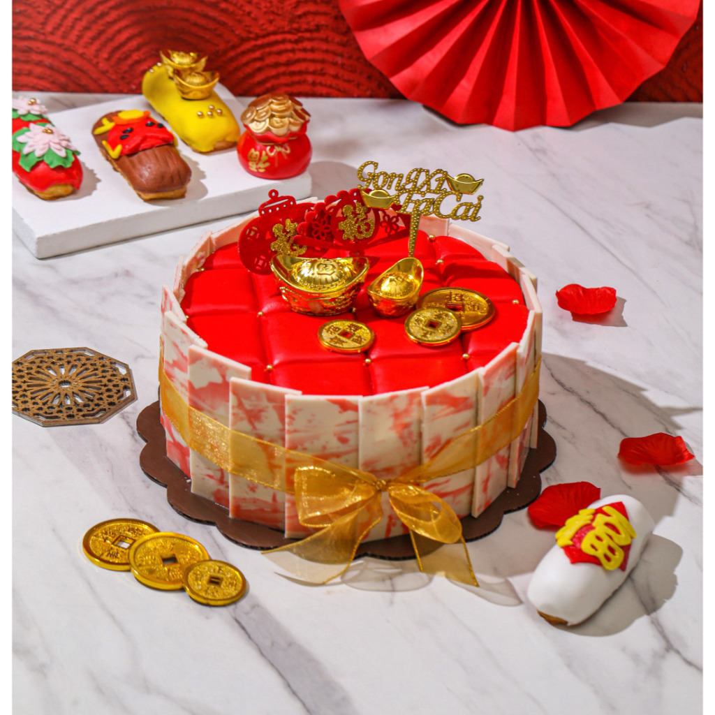 

Luxury Prosperity / Chinese Cake / Kue Imlek / CNY Cake / Custom Cake