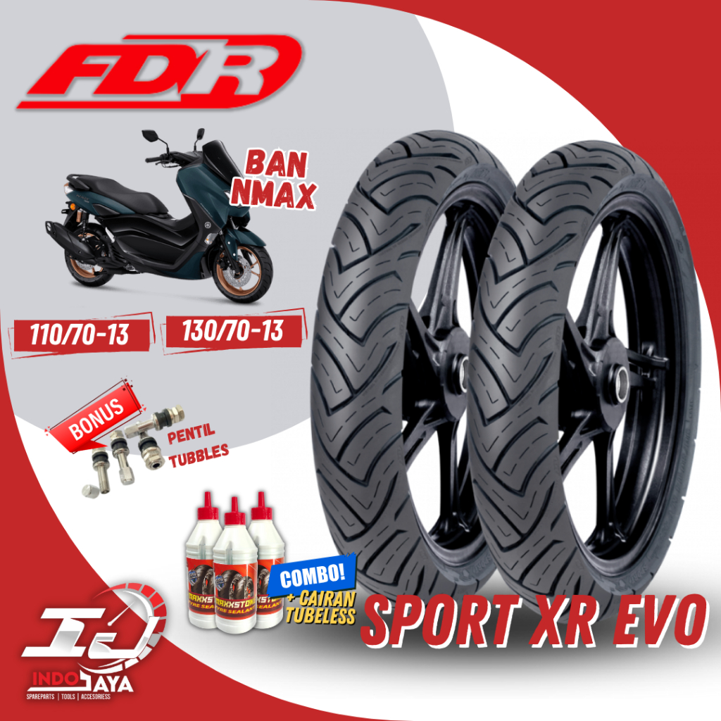 (READY COD) BAN LUAR FDR SPORT XR EVO (110/70-13 - 130/70-13) BAN NMAX / N-MAX / N MAX TUBELESS / TU
