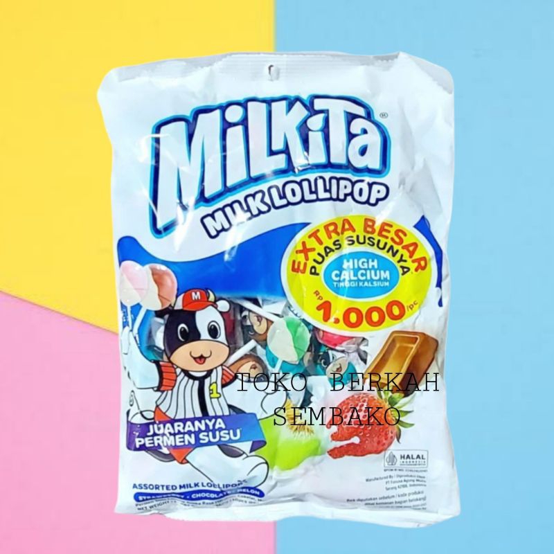 

Permen MILKITA Milk Lolipop 270gr (isi30pcs) -1 BUNGKUS