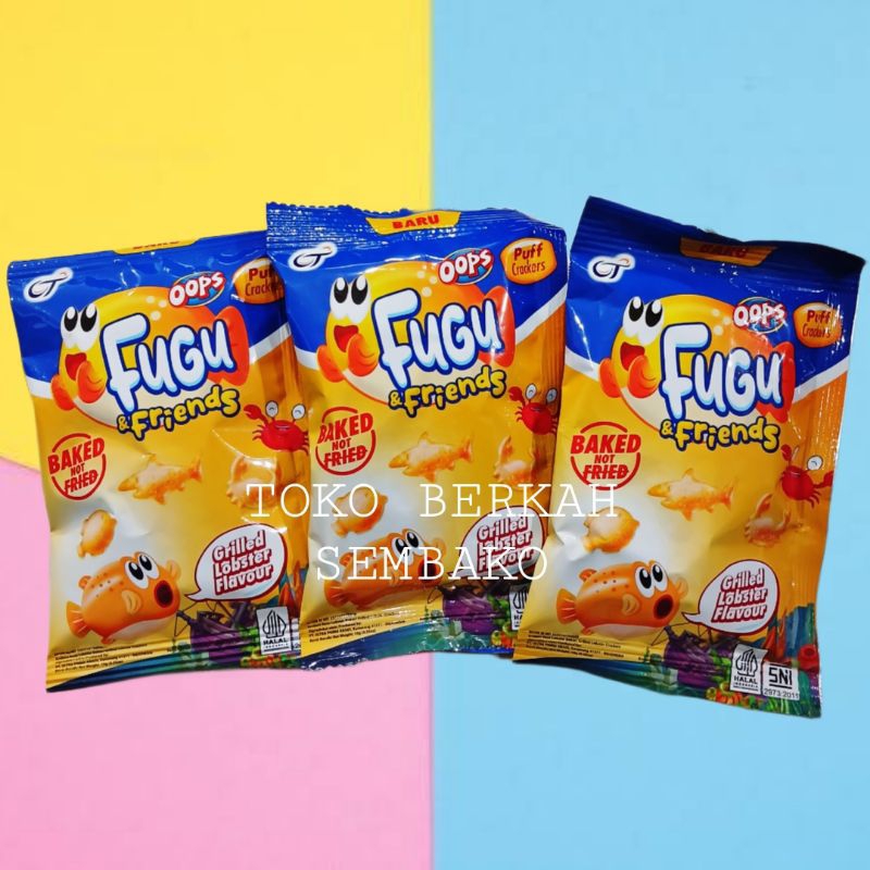 

( RENCENG ) OOPS Fugu&Friends Grilled Lobster Flavour Isi 10pcs