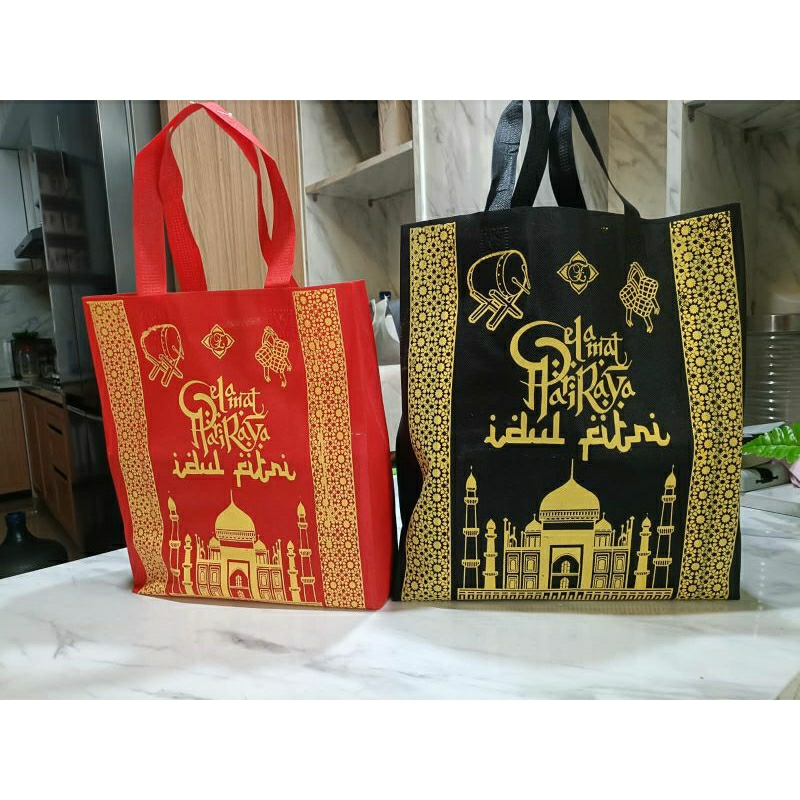

Tas lebaran IDUL FITRI / GOODIE BAG/ TAS PRESS LEBARAN 30X40