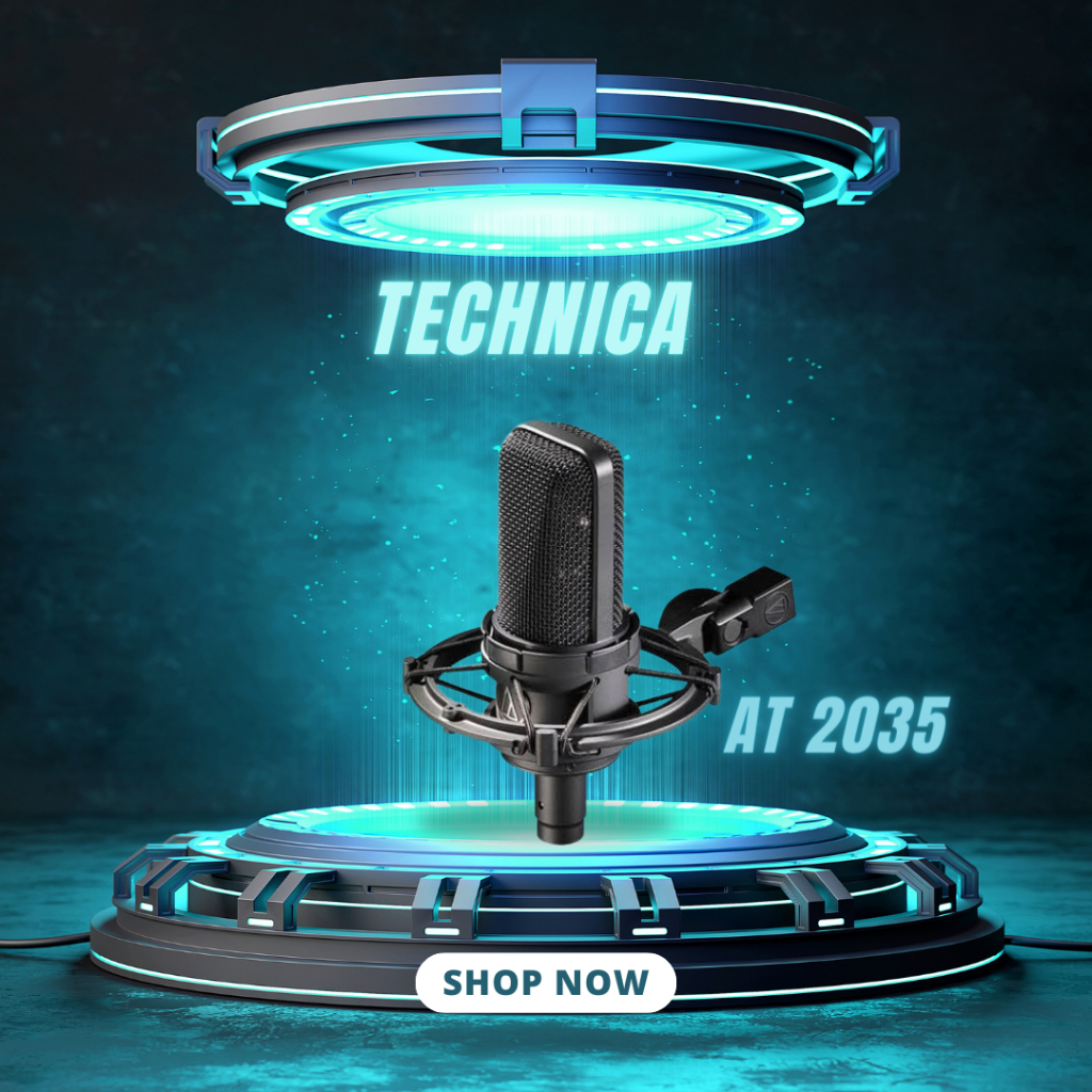 MIC CONDENSER TECHNICA AT 2035 / AT-2035 / AT2035 PROFFESIONAL STUDIO GARANSI RESMI TECHNICA