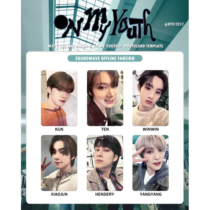 Photocard POB WayV 'On My Youth' - Soundwave Offline Fansign