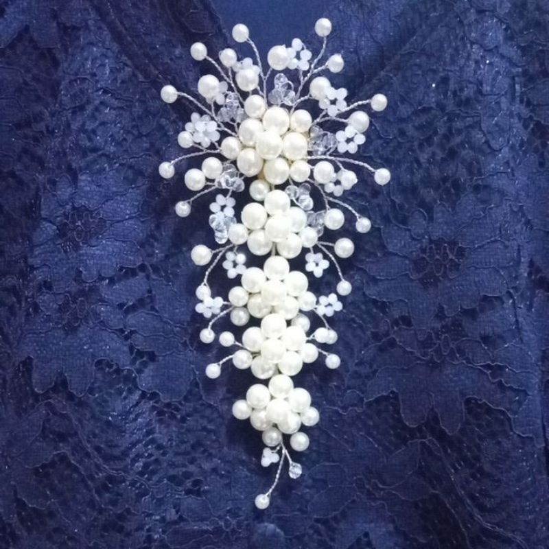 Bross Mutiara Kebaya Elegan Sintetis Mewah