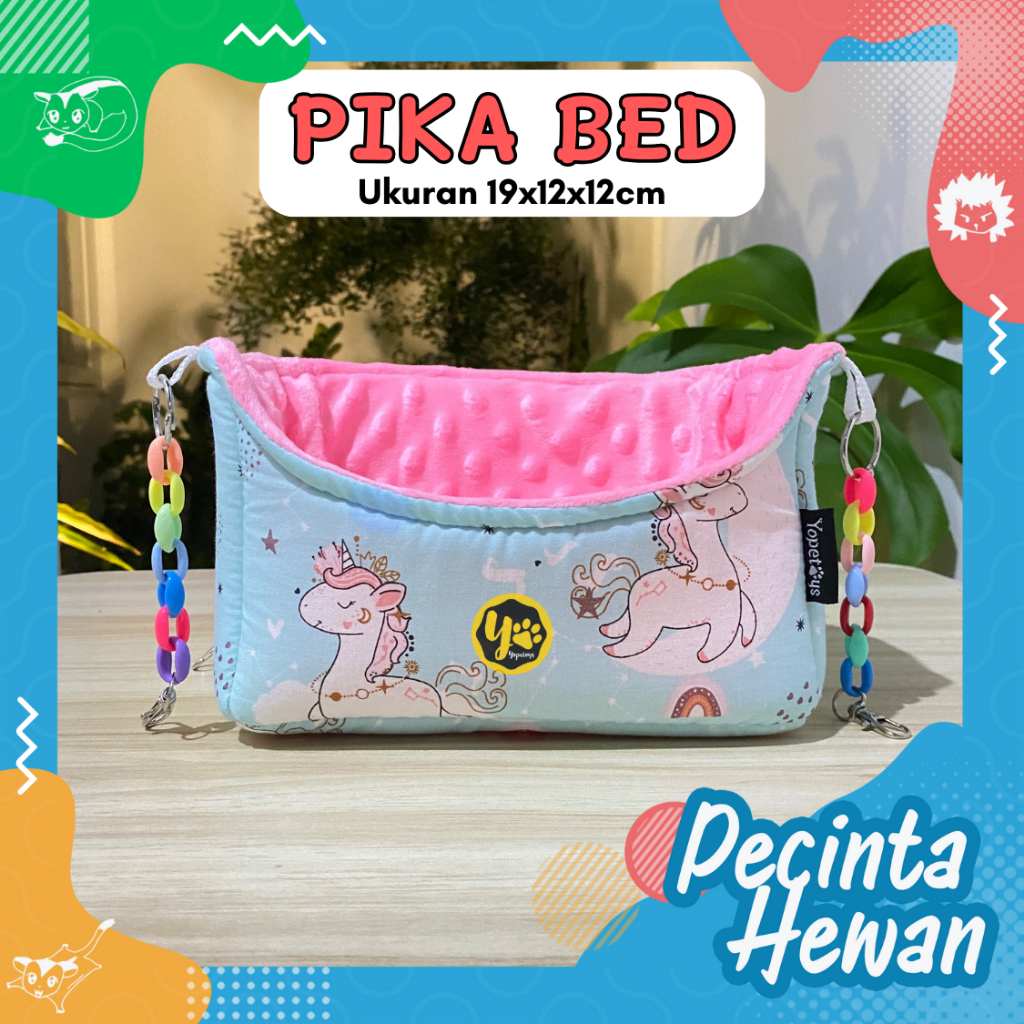 Yopetoys Pika Sleeping Pouch Sugar Glider Tempat Tidur Sugar Glider Pouch Kantong Sugar Glider Hammo