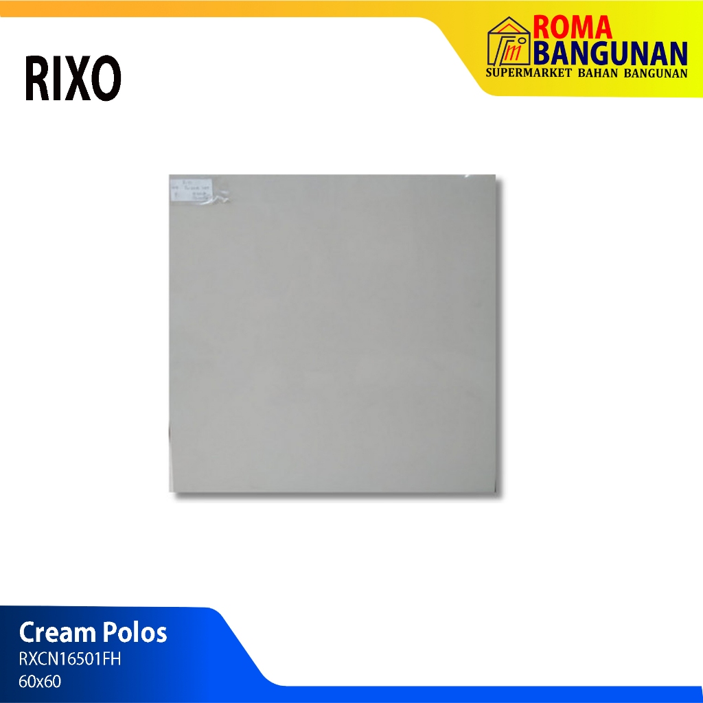 Rixo Granit Lantai / Granite Dinding RXCN16501FH Cream Polos 60X60