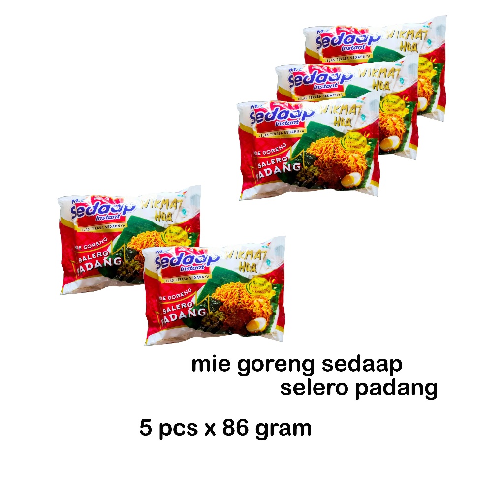 

mie instan goreng Salero Padang [ 5 pcs x 86g ]