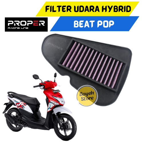 Filter Udara Beat Pop Fi Esp Hybrid Air Filter Proper Racing Line