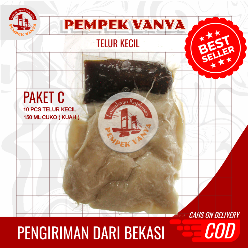 

pempek vanya | pempek telur kecil isi 10 pcs | paket pempek telur kecil I pempek palembang